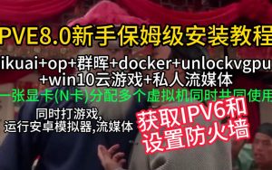 PVE8.0保姆级安装教程 ikuai进阶设置,配置IPV6和防火墙-小陈折腾日记