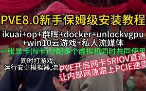 PVE8.0保姆级AIO安装教程 开启网卡SRIOV,跳过虚拟交换机提高网络性能,减少CPU负载-小陈折腾日记