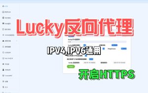 IPV4,6配置Lucky,使用HTTPS反向代理设置,杜绝端口扫描风险,提高网络安全性-小陈折腾日记