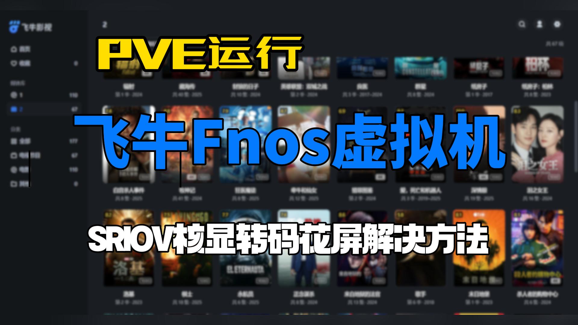 PVE下飞牛fnOS虚拟机使用核显SRIOV影视,浏览器播放H265,HDR花屏解决方法-小陈折腾日记